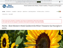 Tablet Screenshot of hotelgoldenmile.it